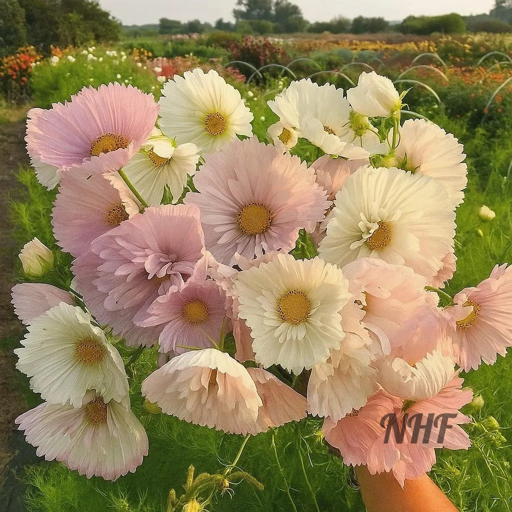 50 Cupcakes Mix Cosmos Flower Seeds – New Hill Farms