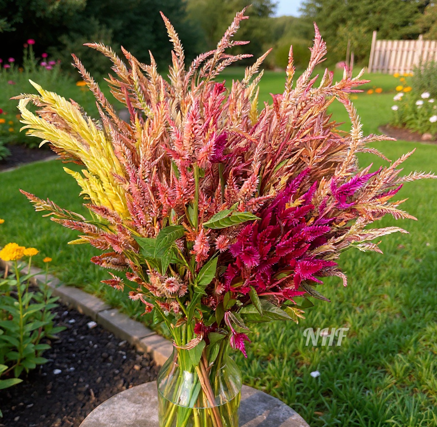 50 Texas Plume Summer Sherbet Celosia Flower Seeds